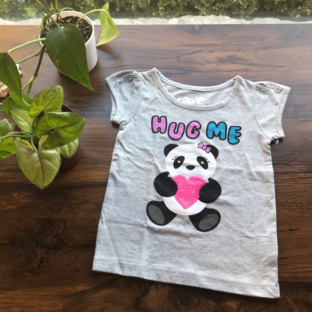 Girls panda cartoon shirt